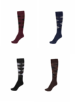 Kniestrümpfe kariert Knee Socks Checked Pikeur Herbst/Winter 2023 black, brown, night sky, mulberry